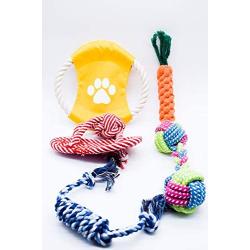 Yarak Puppy Chew Toys – 10 Pack - Dog Rope Toys for Aggressive Chewers – Dog Toys Kit – Durable Dog Chew Toys – Teeth Grinding Toys for Dogs – Dog Pet Care Toys for Small, Medium, and Large Dogs