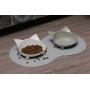 Upgrade Cat Food Mat, Cat Mat for 2 Bowls, Grade Silicone Dog Food Mat Dog Mat for Dog Bowl Cat Mat for 2 Bowls Cat Feeding Mat Dog Mat for Dog Bowl Non Slip Pet Food Mat