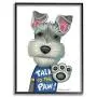 Stupell Industries Sassy Scotty Dog Talk to The Paw Quote Family Pet Wall Art, 11 x 14, White
