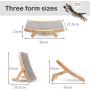LeYoMiao Cat Scratch Board Wooden Cats Scratching Board Cat Bedding Scratch Pad with Three Changeable Shapes, Wear and Scratch Resistance