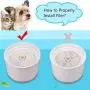 Cat Fountain Filter, Pet Water Fountain Filters, Activated Carbon and Resin Cat Flower Fountain Filter with for 54oz/1.6L Automatic Pet Fountain Cat Water Fountain Dog Water Dispenser