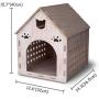 MadeTerra Wooden Kitty House Cat Shelter Fully Assembled Plywood Hide House for Cats, Rabbits and Small Dogs