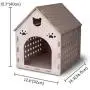 MadeTerra Wooden Kitty House Cat Shelter Fully Assembled Plywood Hide House for Cats, Rabbits and Small Dogs