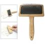 F Fityle Dog Brush & Cat Brush- Slicker Pet Grooming Brush- Wood Handle- Shedding Grooming Tools