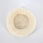 HongGun Hamster nest, Hamster Bed Mat Circular Shaped Warm Soft Comfortable Washable PP+Velvet for Mice, Guinea Pigs and Other Small Animals (L, Creamy-White)