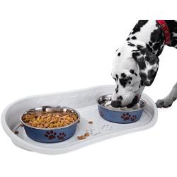 PETMAKER Non Skid Pet Bowl Tray grey, Original