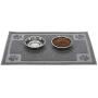 Suhaco Dog Mat Cat Food Mats Non-Slip Waterproof Pet Bowl Placemat for Dogs and Cats (L)
