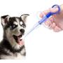 Whasin Pet Medicine Syringe, Professional Pet Pill Popper for Dogs and Cats, Reusable Pet Pill Gun with 2 Soft Silicone Tips, Medical Feeding Dispenser for Young and Small Animals