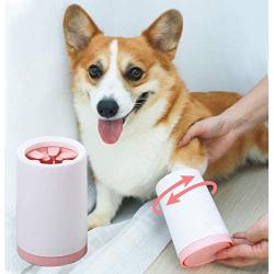 Kwispel Dog Paw Cleaner - Portable Dog Paw Cleaner Foot Washer Cup for Small Medium Dogs and Cats Muddy Paw