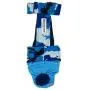 Barkertime Premium Waterproof Dog Diaper Overall - Made in USA - Blue Camo on Sky Blue Escape-Proof Premium Waterproof Dog Diaper Overall