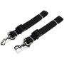 Tinksky 2pcs Adjustable Pet Dog Cat Safety Leads Car Vehicle Seat Belt Harness Seatbelt, Made from Nylon - Black