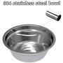 BENTOPAL Dog Water Bowl Dispenser, Slobber Stopper Water Bowl with No Spill, Auto-Refill Water Fountain for Pet, Dogs, Cats Indoor and Outdoor Garden, No Filter Required (Stainless Dog Bowl)