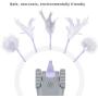 DADYPET Interactive Robotic Cat Toy, Mouse Shape Automatic Irregular Moving USB Rechargeable Electronic Toy with 5 Replacement Feathers for Kitten, All Floors Available