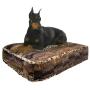 BESSIE AND BARNIE Wild Kingdom Extra Plush Faux Fur Sicilian Rectangle Pet/Dog Bed (Multiple Sizes)