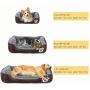 Pet Deluxe Dog Bed, Super Soft Pet Sofa Cats Bed, Non Slip Bottom Pet Lounger,Self Warming and Breathable Pet Bed Premium Bedding