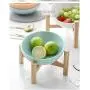 gutongyuan Ceramic Tilted Elevated Raised Pet Bowl with Wood Stand for Cats and Dogs No Spill Pet Food Water Feeder gutongyuan Ceramic Tilted Elevated Raised Pet Bowl with Wood Stand for Cats and Dogs No Spill Pet Food Water Feeder
