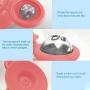 Heywean Cat Windmill Toy Multi-Functional with Massager Funny Pet Interactive Spin Toys for Cats (Pink-3)