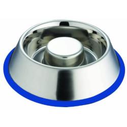 Indipets Slow Feed Stainless Steel Dog Bowl Small ''Colors May Vary''