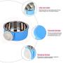 Yusenpet Cage Feeder Bowl for Small Pet, Food Water Feeder Bowl Dish with Bolt Holder for Pet Dog Cat Bird
