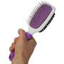 Double-Sided Pet Brush for Grooming & Massaging Dogs, Cats & Other Animals – Fur Detangling Pins & Coat Smoothing Slicker Bristles, Double The Brushing Groom Power in One Tool