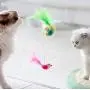 Cat Spring Fur Toy, Mouse Shaped Toys with Suction Cup Pets Novelty Gift Durable Interactive Toys Scratching Post Tower for Cat Kitten