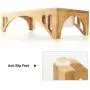 FUKUMARU Elevated Dog Ceramic Bowls, 17 OZ Raised Food Feeding Dishes for Large Cats and Medium Dogs, Solid Bamboo Water Stand Feeder Set FUKUMARU Elevated Dog Ceramic Bowls, 17 OZ Raised Food Feeding Dishes for Large Cats and Medium Dogs, Solid Bamboo Water Stand Feeder Set