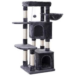 FEANDREA Cat Tree, Cat Tower House, Scratching Posts, 47.2 Inches