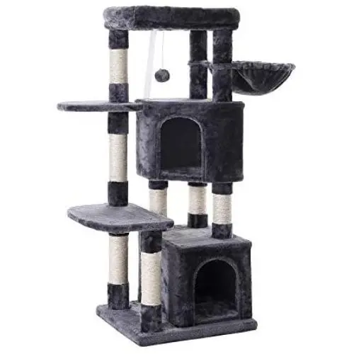 FEANDREA Cat Tree, Cat Tower House, Scratching Posts, 47.2 Inches FEANDREA Cat Tree, Cat Tower House, Scratching Posts, 47.2 Inches