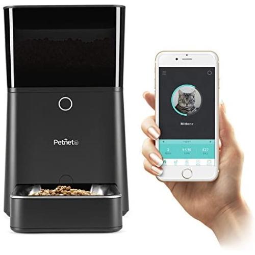 Petnet SmartFeeder, Automatic Pet Feeder for Cats and Dogs, Compatible with Alexa