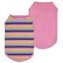 Fitwarm 2-Pack 100% Cotton Striped Dog Shirt for Pet Clothes Puppy Vest T-Shirts Cat Top Tee Breathable Stretchy Fitwarm 2-Pack 100% Cotton Striped Dog Shirt for Pet Clothes Puppy Vest T-Shirts Cat Top Tee Breathable Stretchy