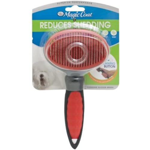 Four Paws Magic Coat Self Cleaning Dog Slicker Brush