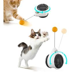 SUDUN Cat Toy Chaser, Creative Tumbler Cat Chasing Toy with Catnip Ball 360 Degree Rotation Ball Cat Training Toy Interactive Cat Swing Toy Suitable for Indoor Cat Educational Toys