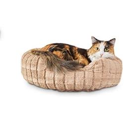 Harmony Tan Faux-Fur Cat Bed, 20'' L X 18'' W, 20 in