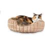 Harmony Tan Faux-Fur Cat Bed, 20'' L X 18'' W, 20 in