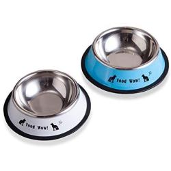 Jemirry Pet Food Bowl for Cats and Puppies, Stainless Steel Cat Bowl, Never Rust,Bowl for Small Dogs and Cats