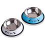 Jemirry Pet Food Bowl for Cats and Puppies, Stainless Steel Cat Bowl, Never Rust,Bowl for Small Dogs and Cats