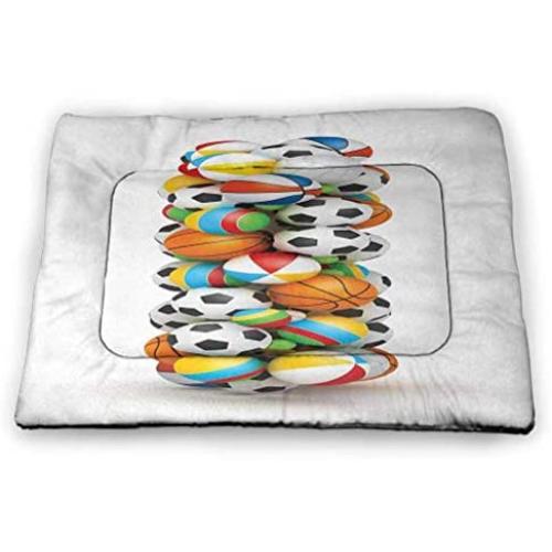 Nomorer Cat Food Mat Leaves Machine Washable Pet Bed Liner Exotic Summer Season Nature Pattern Botanical Foliage Leaves Abstract Illustration Multicolor