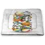 Nomorer Cat Food Mat Leaves Machine Washable Pet Bed Liner Exotic Summer Season Nature Pattern Botanical Foliage Leaves Abstract Illustration Multicolor Nomorer Cat Food Mat Leaves Machine Washable Pet Bed Liner Exotic Summer Season Nature Pattern Botanical Foliage Leaves Abstract Illustration Multicolor