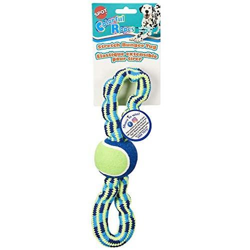 SPOT Colorful Rope Bungee Dog Toy 13'', Multi (54402)