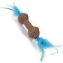 ocijf179 Pet Toy 7Pcs Kitten Corrugated Paper Mouse Cat Stick Feather Funny Interactive Pet Toys - 7pcs