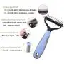 HXN Pet Grooming Tool, 2 Sided Grooming Rake with Comfortable Handle, Pet Dematting Comb Pet Undercoat Rake for Cats and Dog, Easy Knots, Mats, Tangles Removing HXN Pet Grooming Tool, 2 Sided Grooming Rake with Comfortable Handle, Pet Dematting Comb Pet Undercoat Rake for Cats and Dog, Easy Knots, Mats, Tangles Removing