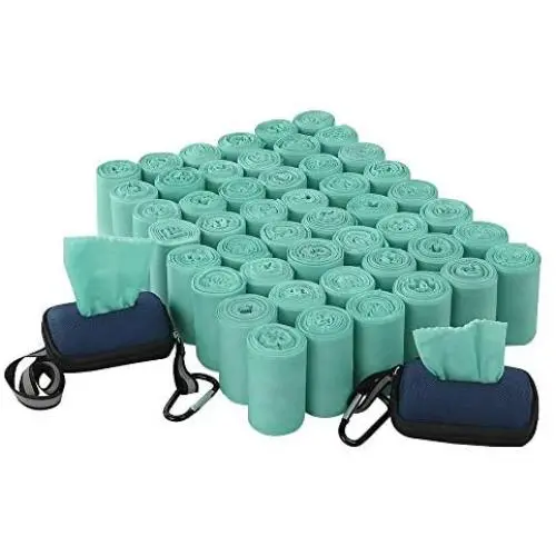 Zerdyne 1000 Counts Compostable Biodegradable Pet Poop Bags with 2 Dispensers, Green, F Zerdyne 1000 Counts Compostable Biodegradable Pet Poop Bags with 2 Dispensers, Green, F