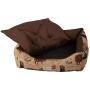 Huntley Pet English Equestrian Tapestry Design Rectangle Bolster Washable Soft Ped Bed
