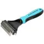 Vets Pride USA - Deshedding Brush with Double-Sided Blade - Professional Grooming Tool for Easy Detangling, Dematting, Brushing - Safe, Gentle Undercoat Rake & Comb for Medium & Long-Haired Cat & Dog Vets Pride USA - Deshedding Brush with Double-Sided Blade - Professional Grooming Tool for Easy Detangling, Dematting, Brushing - Safe, Gentle Undercoat Rake & Comb for Medium & Long-Haired Cat & Dog