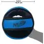 Nerf Dog Chewable Ball Dog Toy with Interactive X-Ring Design, Lightweight, Durable and Water Resistant, 6.5 Inch Diameter for Medium/Large Breeds, Single Unit, Blue