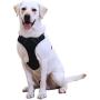 ANWA Dog Walking Harness No Pull, Adjustable Pet Reflective Soft Vest, Durable Dog Harness Control Handle Large Black