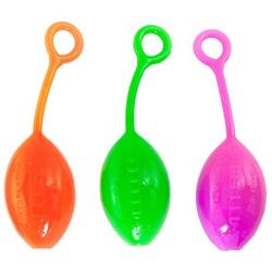 Ruff Dawg Football Flyer Rubber Dog Toy Assorted Neon Colors
