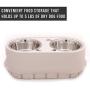 Store-N-Feed Adjustable Raised Dog Bowl, Dog Feeder & Dog Food Storage Containers - Large Dog Bowl Stand Adjusts from 8'' to 12'' (Dog Food Container, Unique Dog Water Bowl Dispenser and Dog Food Bowl)