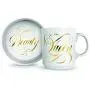 Genuine Fred Howligans Mug & Basic Bowl for Cats - Beauty Queen, White