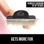 Gorilla Grip Pet Nail Clipper and Pet Grooming Brush, Both in Black Color, Clipper Includes Built in Nail File, Brush Reduces Shedding, 2 Item Bundle